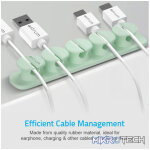 CO110 Cable Organizer Clips - 5 Bays, 4 Storage Compartments - Green - Image 4